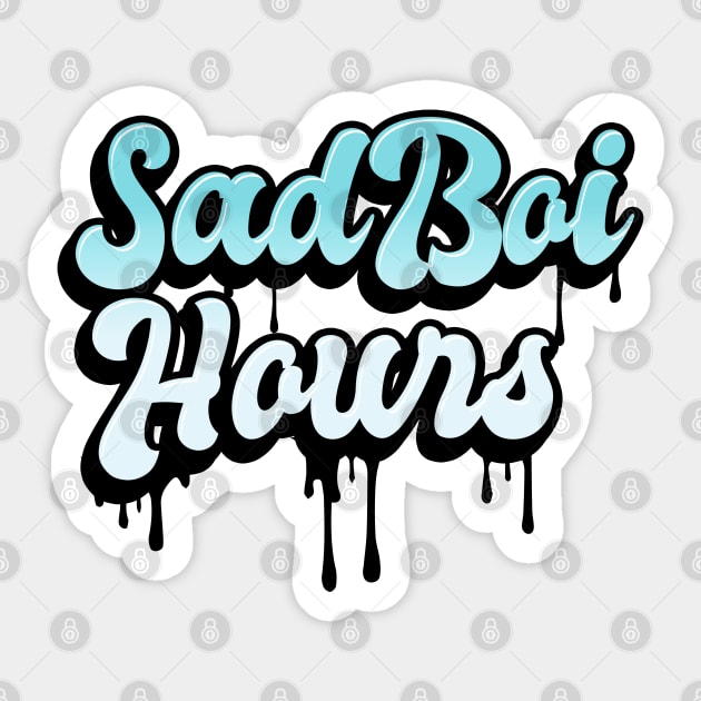 Sad Boi Hours Sticker by Haygoodies